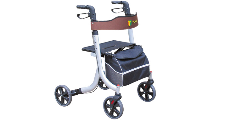 Tonia Walker Rollator plegable Ligero Tonia para personas discapacitadas Tra11 Silver