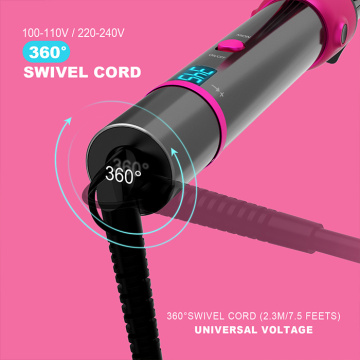 Bubble hair wand curling iron for long hair