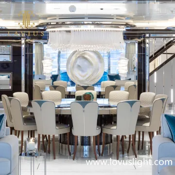 New creative white jellyfish chandelier leads modern restaurant lighting art bar table chandelier