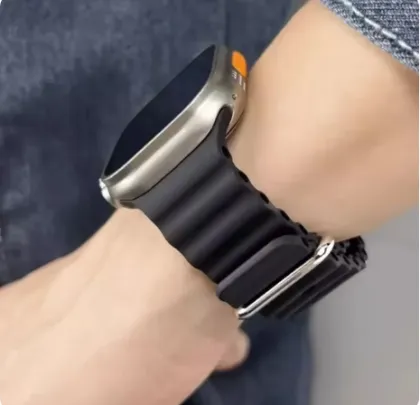 Ocean Strap Silicone Smart Watch Bands for Apple Watch 38mm-49mm