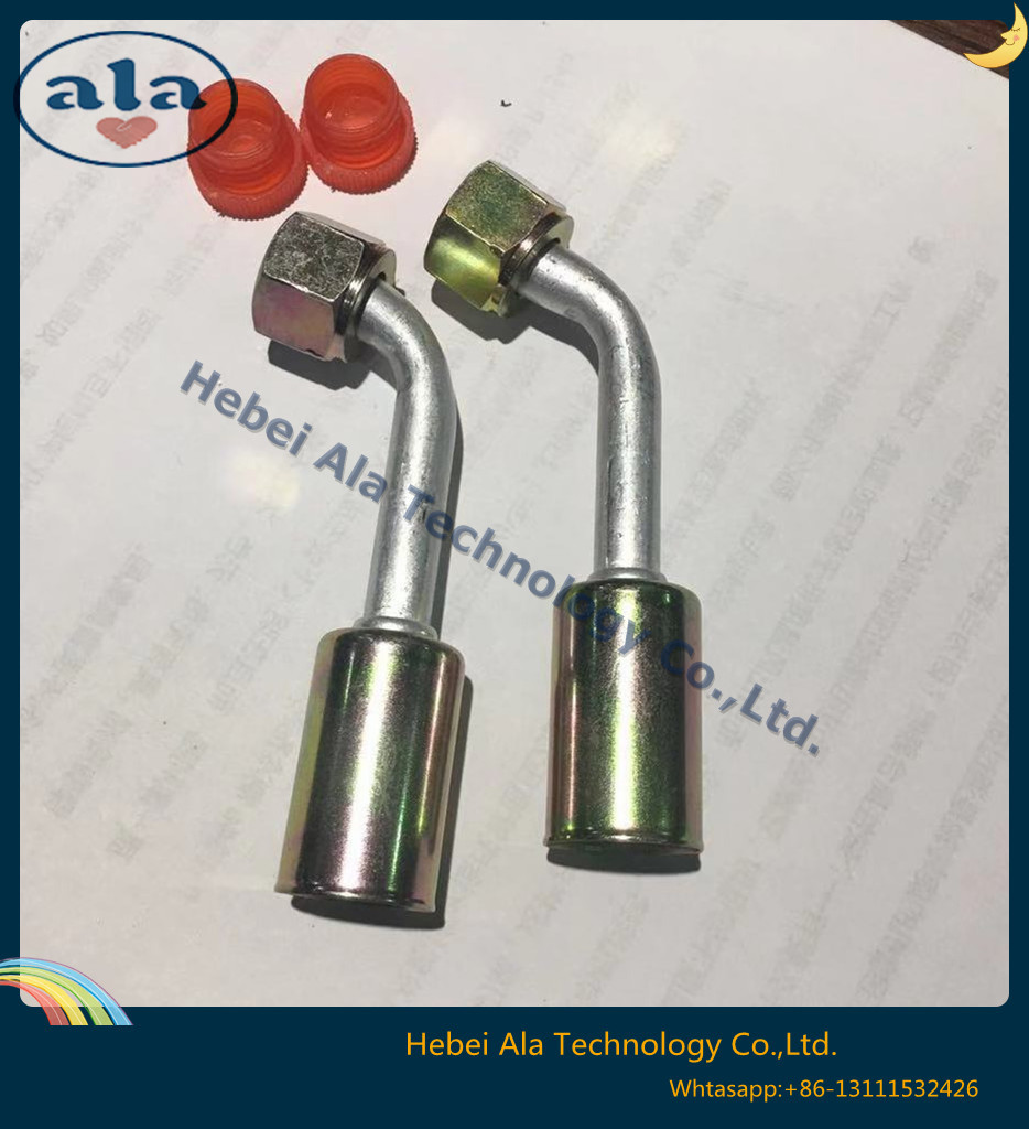 Al Joint With Iron Jacket Female O Ring Air Conditioning Fitting 45 Degree 4 Al Joint With Iron Jacket Female O Ring Air Conditioning Fitting 45 Degree 4