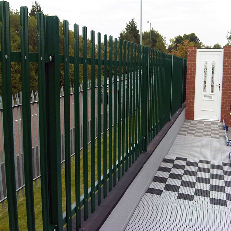 Beautiful steel palisade fence