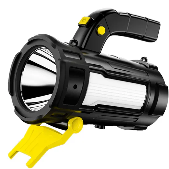 WARSUN Rechargeable Portable Searchlight: Bright Red & White LED Light, Ideal for Camping & Emergency Use