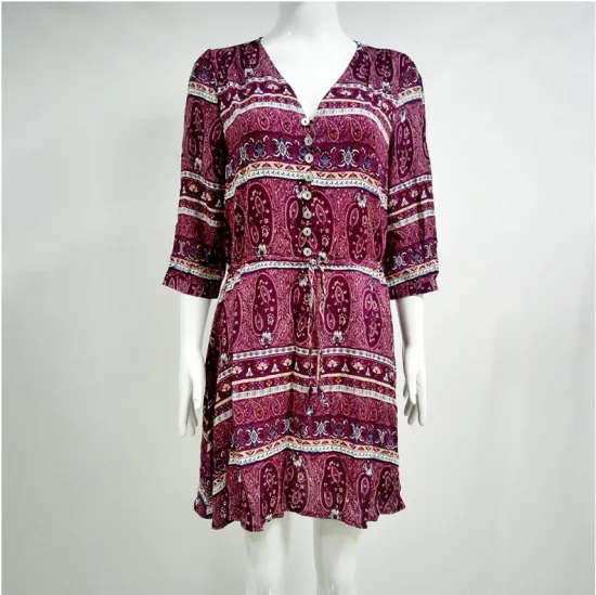 100% Rayon Printed  Fabric Reactive Fabric