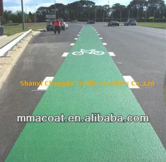 thermoplastic protective coatings for colorful road marking