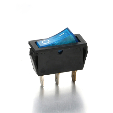 Black Single Pole Momentary Rocker Switch IRS-101-3C