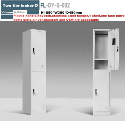 Custom made cold rolling steel 2 tiers master key locker