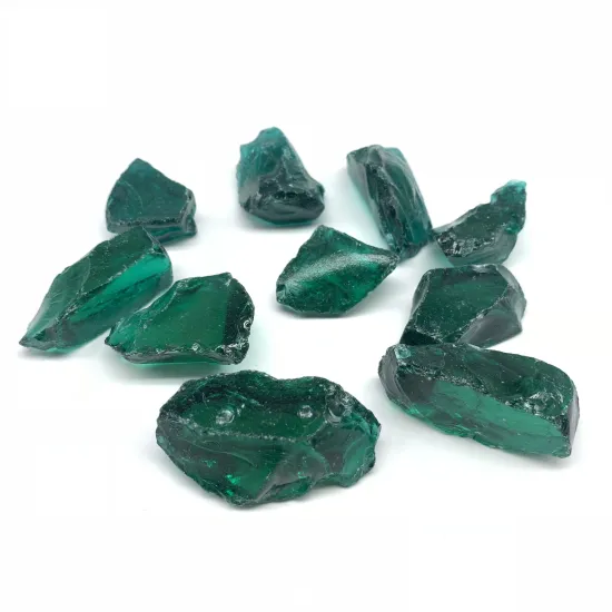 Wholesale Colorful Recycled Glass Stained Glass Blocks for Garden Decor