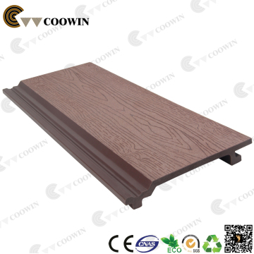 Wood plastic exterior wall panel