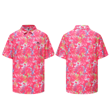 MAZEL Wholesale Outdoor Performance Short Sleeve Golf Shirt for Men OEM Quick Dry