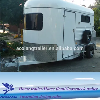 best choice 2 horse angle load caravan trailer with kitchen