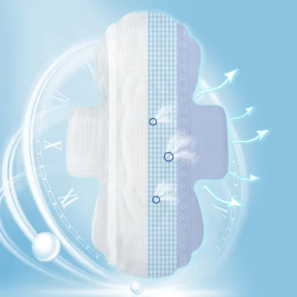Oxygen cotton breathable comfort sanitary pad