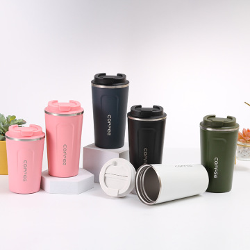Coppa di vino in vetro senza stelo con design isolato in acciaio inossidabile