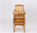 BB için çok fonksiyonlu bambu yemek sandalyesi, ayarlanabilir bebek yemek sandalyesi seti