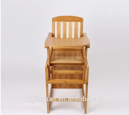 Multifunction bamboo dining chair for BB ,adjustable baby dining chair set