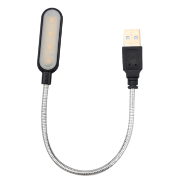 DIY Portable USB LED Light for Children's Computer with Metal Hose and Mobile Power