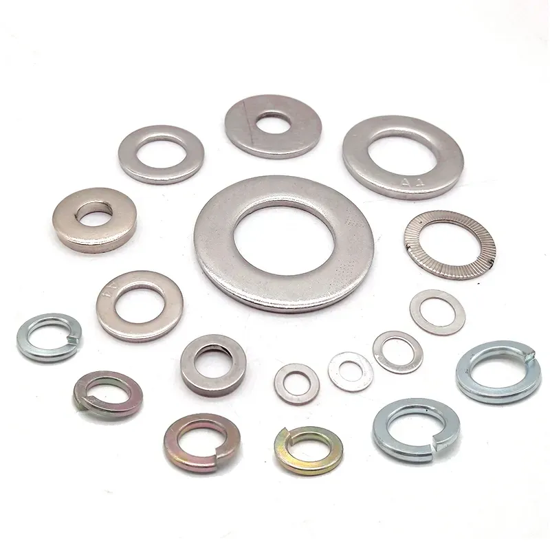 High-Density Galvanized Steel Round Lock Washers