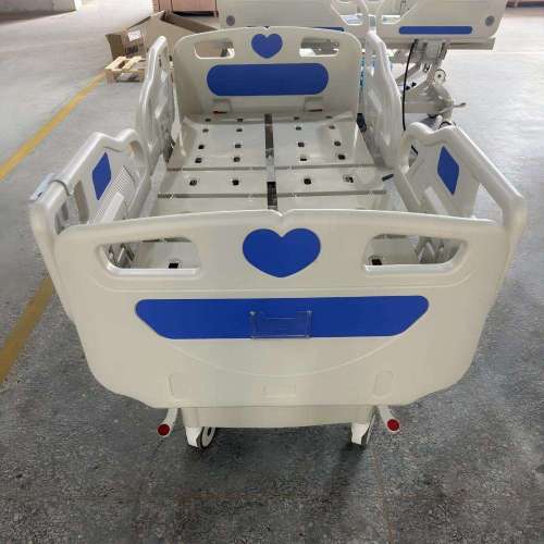 Five-Function Electric Hospital Bed with Stainless Steel and ABS Rails
