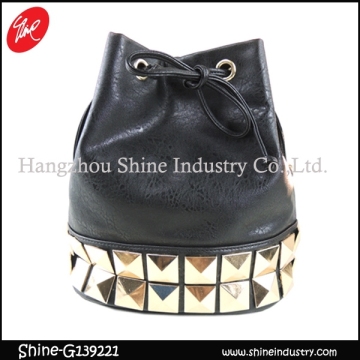New Product Handbag/Big Rivets Bucket Bag/Fashion Studded Shoulder Bag