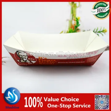 Take away snack folding paper food tray