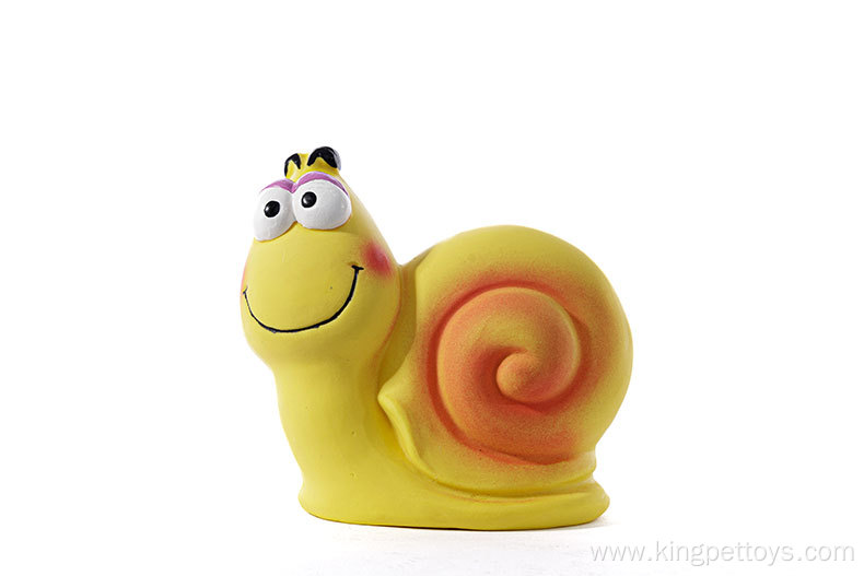 Dog Toy Latex Snail Sound Pet Latex Toy