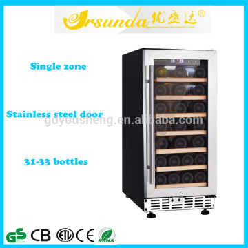 home appliances single zone mini display wine cooler fridge