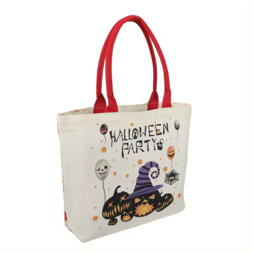 Diseños personalizados de Halloween Bolsa de lona de algodón