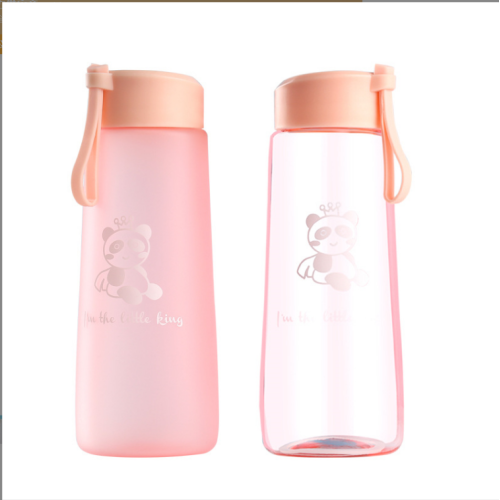 Portable PC material plastic sports bottle with lanyard