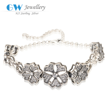 2016 New Models Custom Jewelry Flower Cheap Charm Bracelets For Women