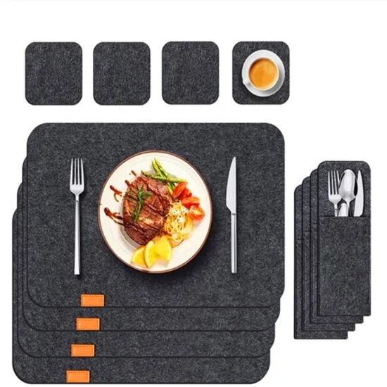 Hot Selling Wholesale Felt Placemats: Insulated, Non-Slip Kitchen Tableware for Home