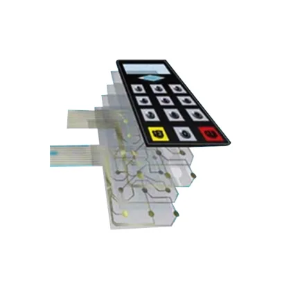 backlight membrane switch panel panel connect to PCB board