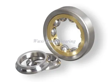 Gcr15，aisi52100，din100cr6 Bearing Steel Angular Contact Ball Bearing