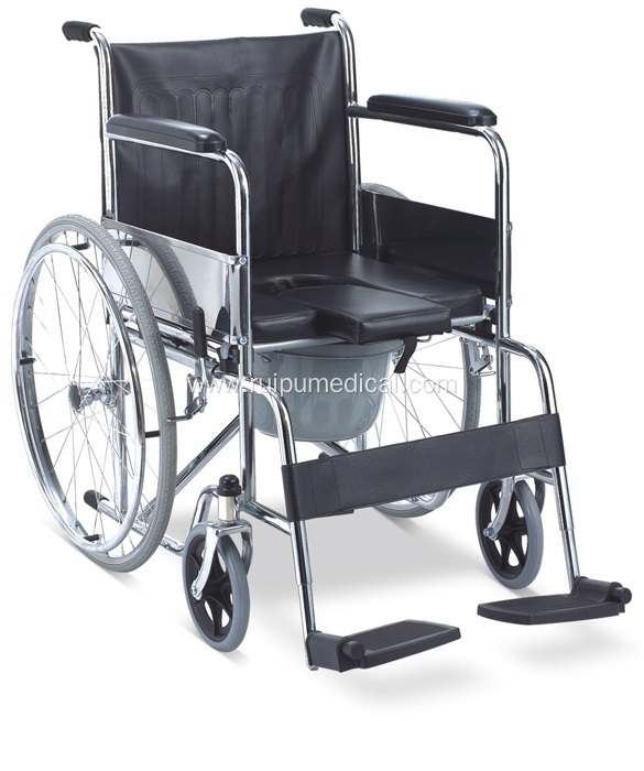 Foldable Commode Wheelchair For Disable And Patients