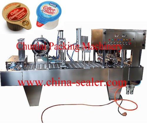 Automatic coffee creamer filling sealing machine