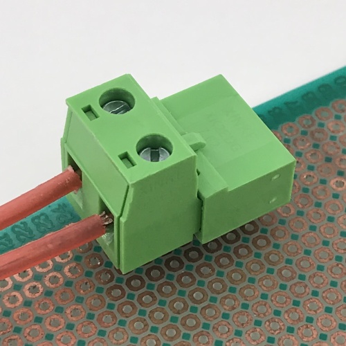 Bloque de terminales enchufable de paso de 7,62 mm de conexión de 2 vías