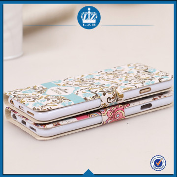 LZB flip leather cover for iphone 5c cell phone case