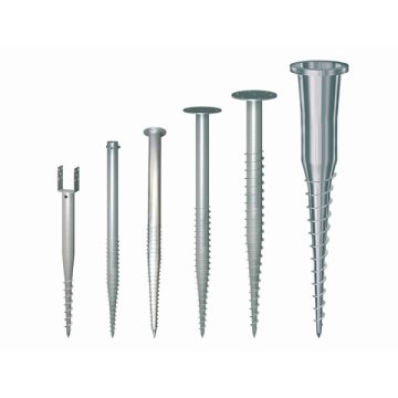 Deep construction Foundation Ground Screws With Nuts