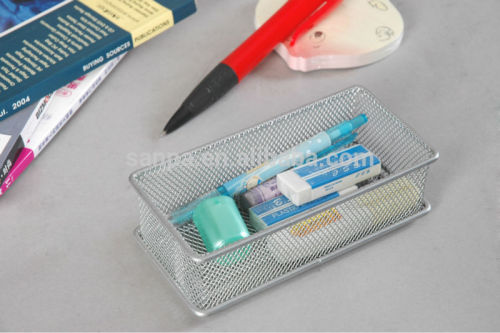 Metal Wire Mesh Office Stationery Desk Organizer/Stationery Holder/Stackable Desk Storage Organizer