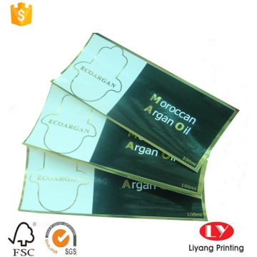 Cheap paper sticker printing with gold stamping