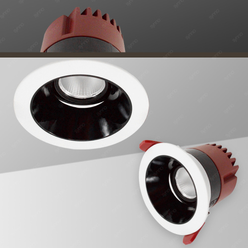 Kereskedelmi LED -es downlight ház kerek alumínium reflektorfény