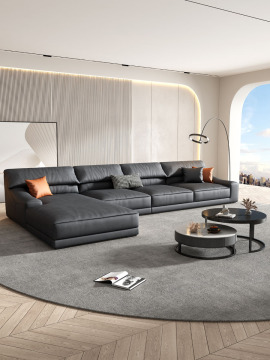 Contemporary Large L-Shaped Loaf Sofa