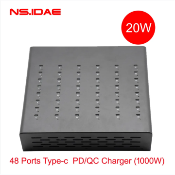 48 포트 타입 C PD/QC 충전기 1000W 고전력