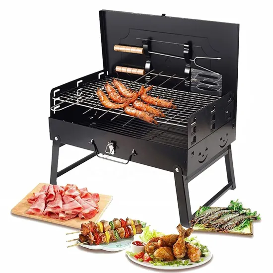 Barbacoa Plegable con Parrillas de Acero Inoxidable Asador al Aire Libre Mini BBQ para Portable Charcoal Foldable Barbecue Grill