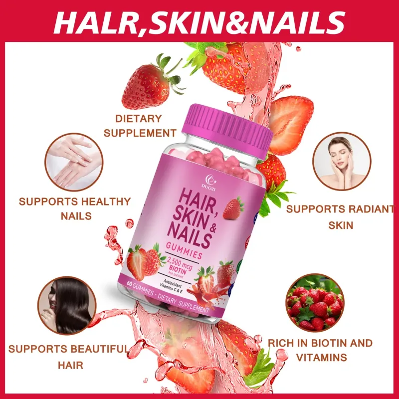 OEM Gummy Candy Vitamins for Adult Beauty Support