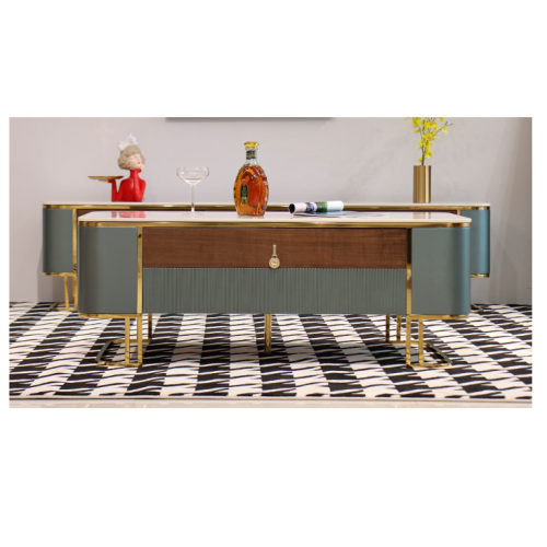 Table basse en marbre de meubles de salon simples modernes