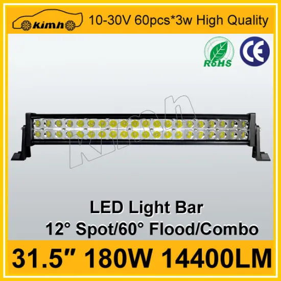 180W 14400LM 31.5" oslon led chip for off road light bar