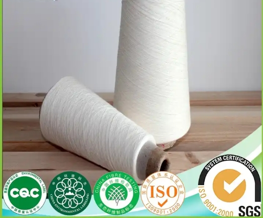 Comfortable cotton-polyester blended yarns