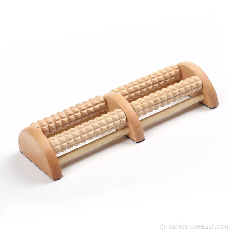 Ξύλινο κύλινδρο ποδιών Massager Massager Foot Roller
