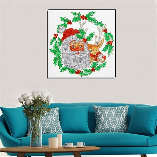 Santa and Elk Diamond Painting Custom