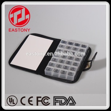 Eastony 24 Compartment Pill Box with FDA approval